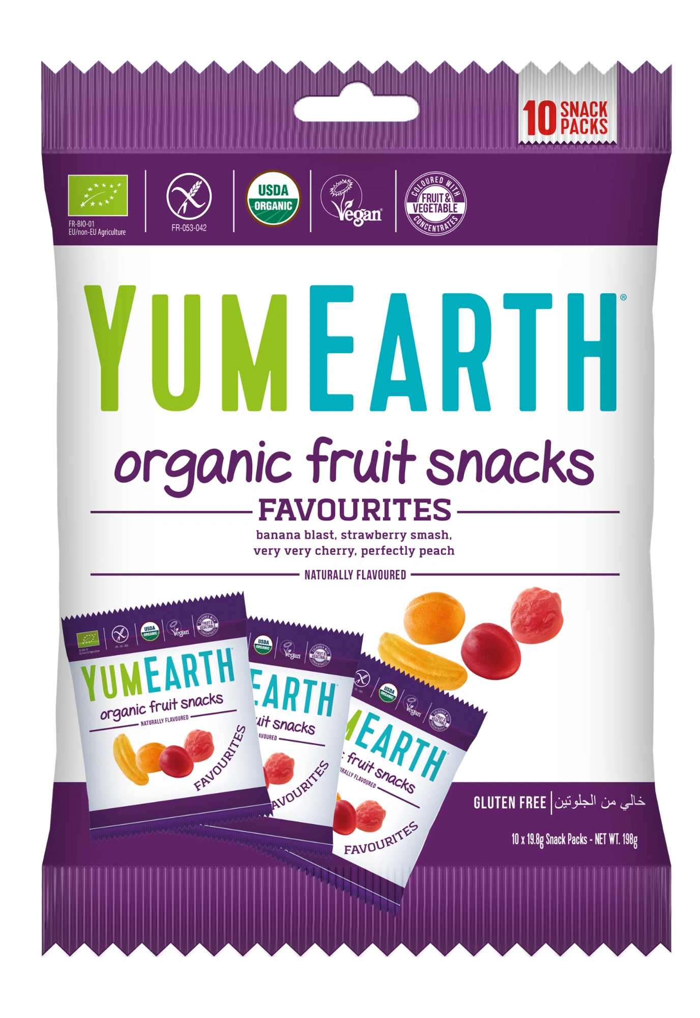 YumEarth Organic Fruit Snacks – 10 snack packs